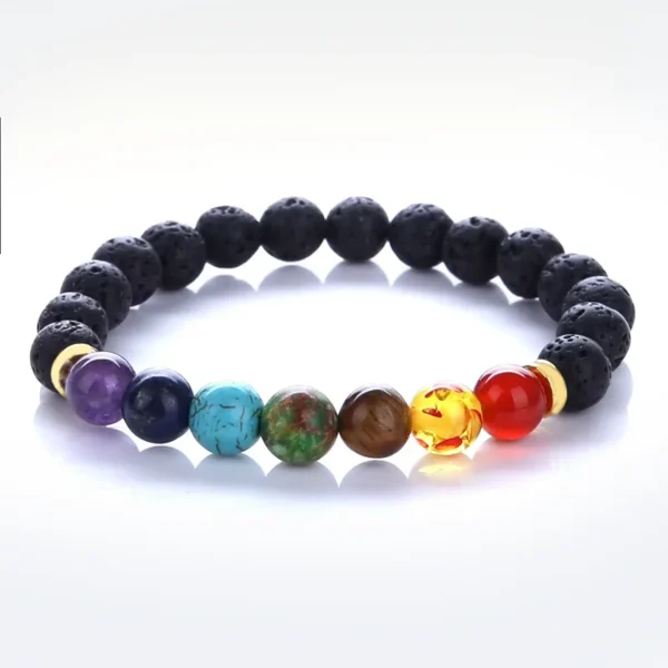 Pulsera 7 Chakras Lava