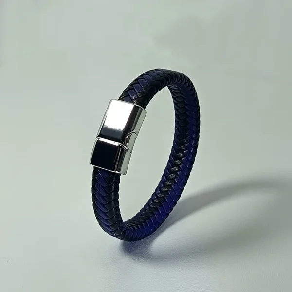 Pulsera de Cuero Magnus Azul